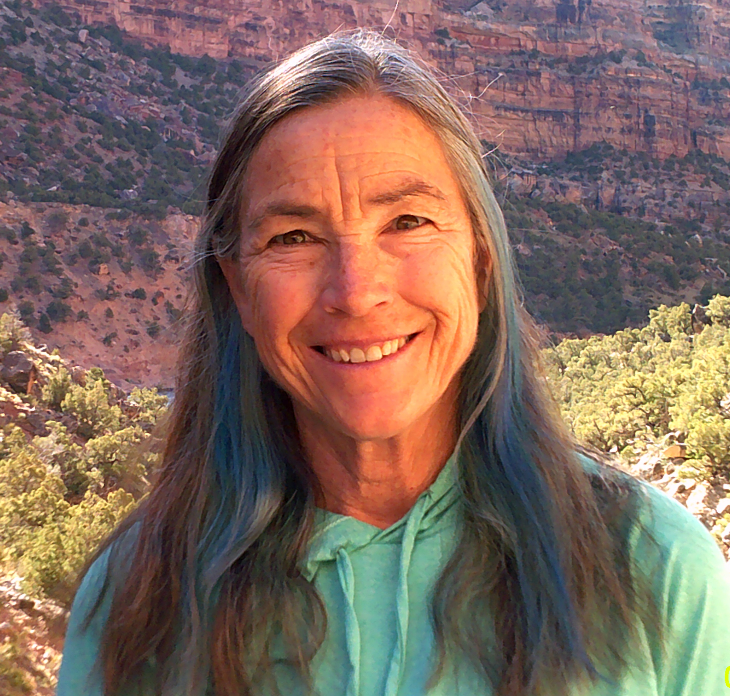 Susie Kincade guiding a group in a nature-based empowerment session