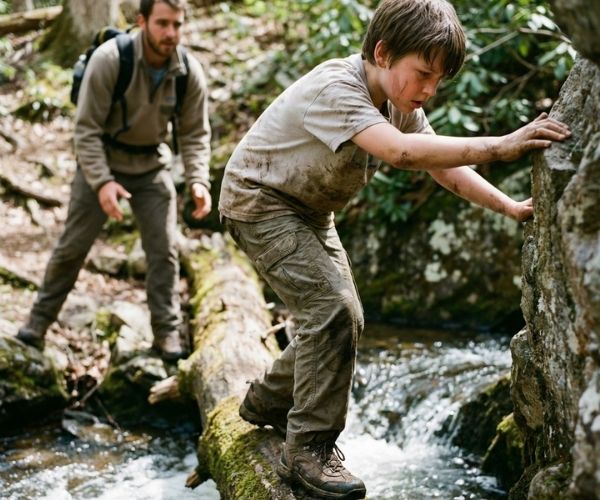 Susie teaching facilitators in nature