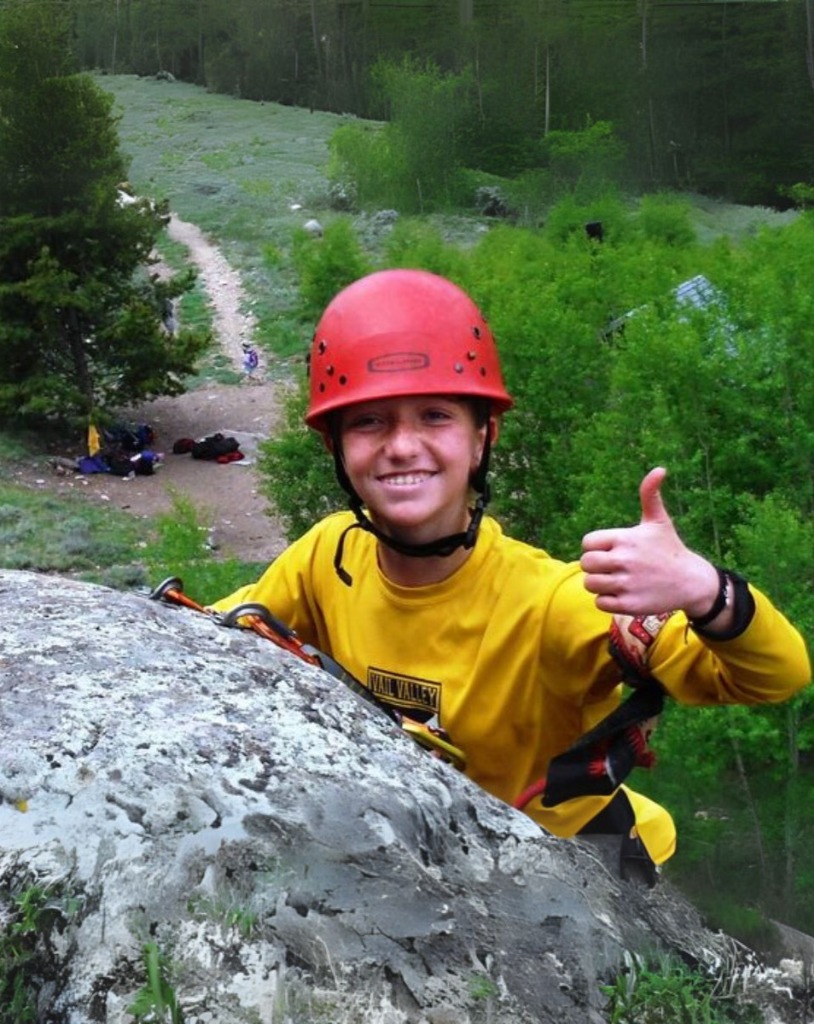 Susie instructing campers on outdoor skills